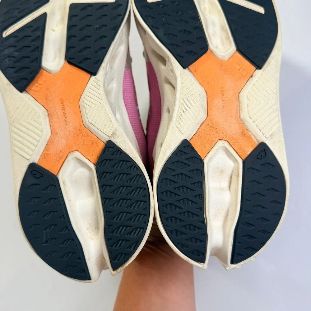 On Cloudeclipse Running Shoes Womens 7 Pink Orange Performance Athletic